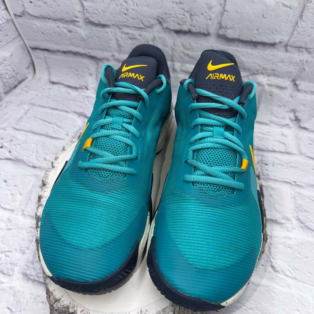 Nike Air Max Impact 4 Mens Sz 11 Athletic Shoes Sneakers DM1124-302 Blue Yellow - Picture 2 of 15